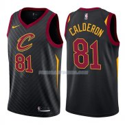 Maillot Cleveland Cavaliers Jose Calderon Statehombret 2017-18 81 Negro