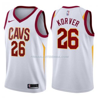 Maillot Cleveland Cavaliers Kyle Korver Association 2017-18 26 Blancoo