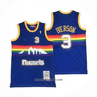 Maillot Denver Nuggets Allen Iverson Mitchell & Ness 2006-07 Bleu