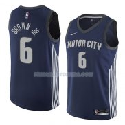 Maillot Detroit Pistons Bruce Brown Jr. Ciudad 2018 Bleu