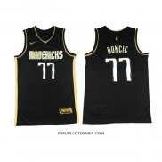 Maillot Golden Edition Dallas Mavericks Luka Doncic 2020-21 Noir