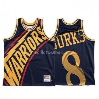 Maillot Golden State Warriors Alec Burks Mitchell & Ness Big Face Bleu