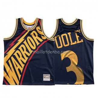 Maillot Golden State Warriors Jordan Poole Mitchell & Ness Big Face Bleu