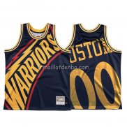 Maillot Golden State Warriors Personnalise Mitchell & Ness Big Face Bleu