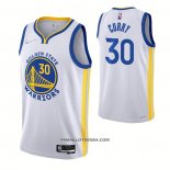 Maillot Golden State Warriors Stephen Curry NO 30 Association 2021-22 Blanc