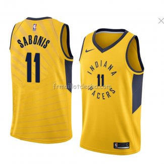 Maillot Indiana Pacers Domantas Sabonis Statement 2018 Jaune