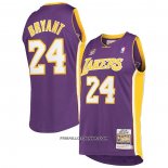 Maillot Los Angeles Lakers Kobe Bryant NO 24 60th Anniversary Mitchell & Ness 2007-08 Volet