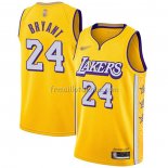 Maillot Los Angeles Lakers Kobe Bryant No 24 Ville 2019-20 Jaune