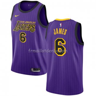 Maillot Los Angeles Lakers Lebron James 2019-20 Ville Volet