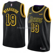 Maillot Los Angeles Lakers Sviatoslav Mykhailiuk Ville 2018 Noir