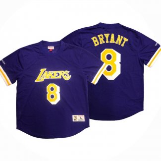 Maillot Manche Courte Los Angeles Lakers Kobe Bryant NO 8 Volet