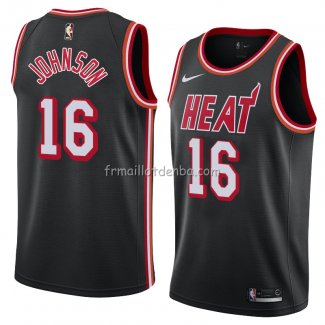 Maillot Miami Heat James Johnson Classic 2018 Noir