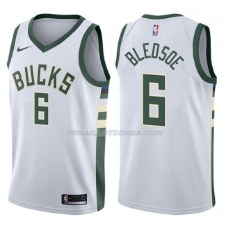 Maillot Basket Milwaukee Bucks Eric Bledsoe Association 2017-18 6 Blanc