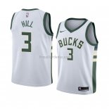 Maillot Milwaukee Bucks George Hill Association 2018 Blanc