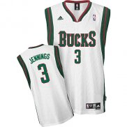 Maillot Basket Milwaukee Bucks Jennings 3 Blanc