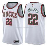 Maillot Milwaukee Bucks Khris Middleton Return To The Mecca Classic 2017-18 22 Blancoo