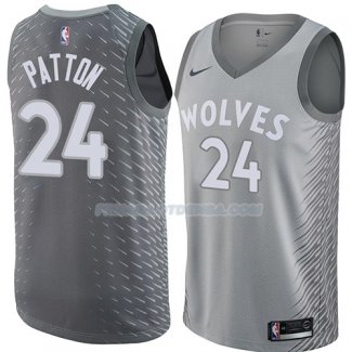 Maillot Minnesota Timberwolves Justin Patton Ciudad 2018 Gris