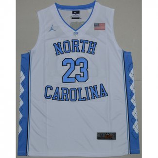 Maillot Basket NCAA Michael Jordan 23 Blanc