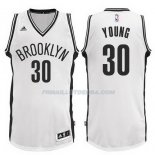 Maillot Basket Brooklyn Nets Young 30 Blanco