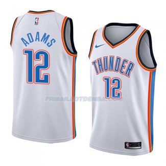 Maillot Oklahoma City Thunder Steven Adams Association 2018 Blanc