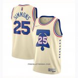 Maillot Philadelphia 76ers Ben Simmons Earned 2020-21 Crema