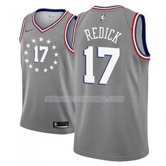 Maillot Philadelphia 76ers J.j. Redick Ciudad 2018-19 Gris Gris