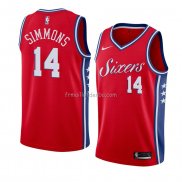 Maillot Philadelphia 76ers Jonathon Simmons Statement 2018 Rouge