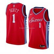 Maillot Philadelphia 76ers Mike Scott Statement 2018 Rouge