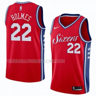 Maillot Philadelphia 76ers Richaun Holmes Statement 2018 Rouge Rouge