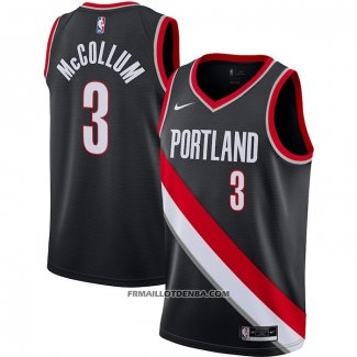 Maillot Portland Trail Blazers C.j. Mccollum Ciudad 3 Negro