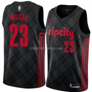 Maillot Portland Trail Blazers Cj Wilcox Ville 2018 Noir