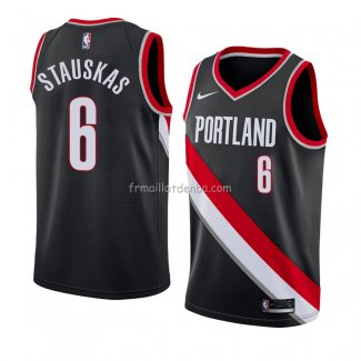 Maillot Portland Trail Blazers Nik Stauskas Icon 2018 Noir