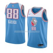 Maillot Sacramento Kings Nemanja Bjelica Ciudad 2018 Bleu