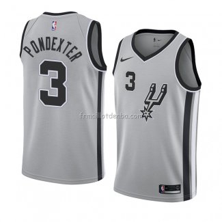 Maillot San Antonio Spurs Quincy Pondexter Statement 2018 Gris