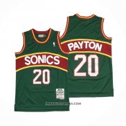 Maillot Seattle Supersonics Gary Payton Mitchell & Ness 1995-96 Vert