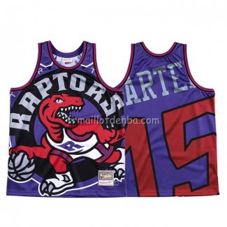 Maillot Tornto Raptors Vince Carter Mitchell & Ness Big Face Volet