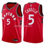 Maillot Toronto Raptors Bruno Caboclo Icon 2017-18 5 Rojo