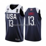 Maillot USA Brook Lopez 2019 FIBA Basketball World Cup Bleu