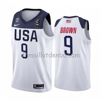 Maillot USA Jaylen Brown 2019 FIBA Basketball World Cup Blanc