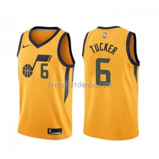 Maillot Utah Jazz Rayjon Tucker Statement Jaune Edition