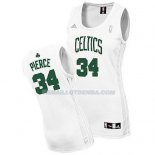 Femmes Maillot Basket Boston Celtics Pierce 34 Blanc