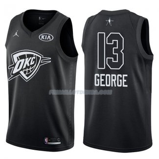 Maillot All Star 2018 Oklahoma City Thunder Paul George 13 Negro