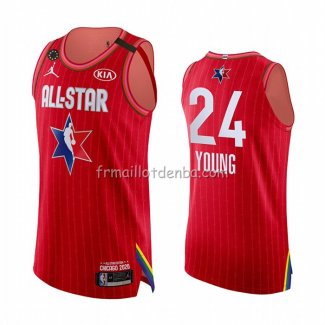 Maillot All Star 2020 Atlanta Hawks Trae Young Authentique Rouge