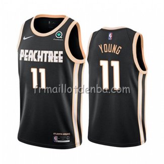 Maillot Atlanta Hawks Trae Young Ville 2019-20 Noir