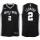 Maillot Basket Authentique Enfant San Antonio Spurs Leonard 2017-18 2 Noir