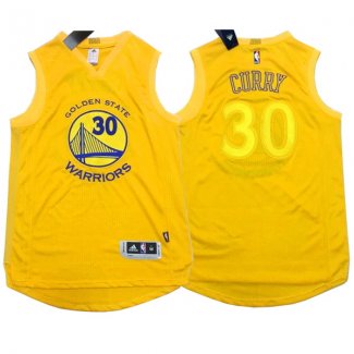 Maillot Basket Basket Authentique Golden State Warriors Curry 30 Jaune