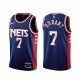 Maillot Brooklyn Nets Kevin Durant NO 7 Ville 2021-22 Bleu