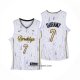 Maillot Brooklyn Nets Kevin Durant No 7 Christmas Blanc