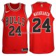 Maillot Basket Bulls Lauri Markkanen 2017-18 24 Rouge