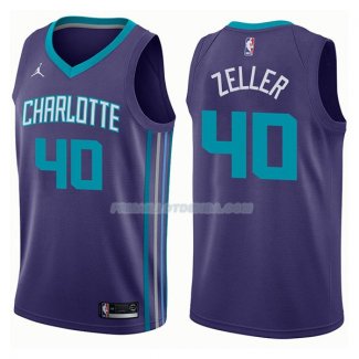 Maillot Charlotte Hornets Cody Zeller Statehombret 2017-18 40 Violeta